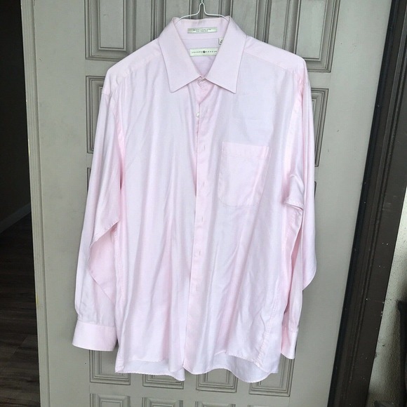 Joseph Abboud Shirt Sz17 Egyptian combed cotton Pink Sz17 NWOT - Picture 1 of 9